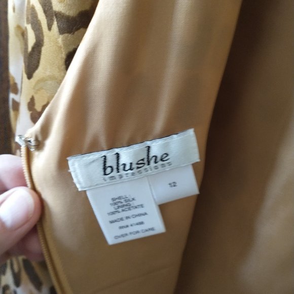 Silk leopard print sheath dress - Picture 3 of 3